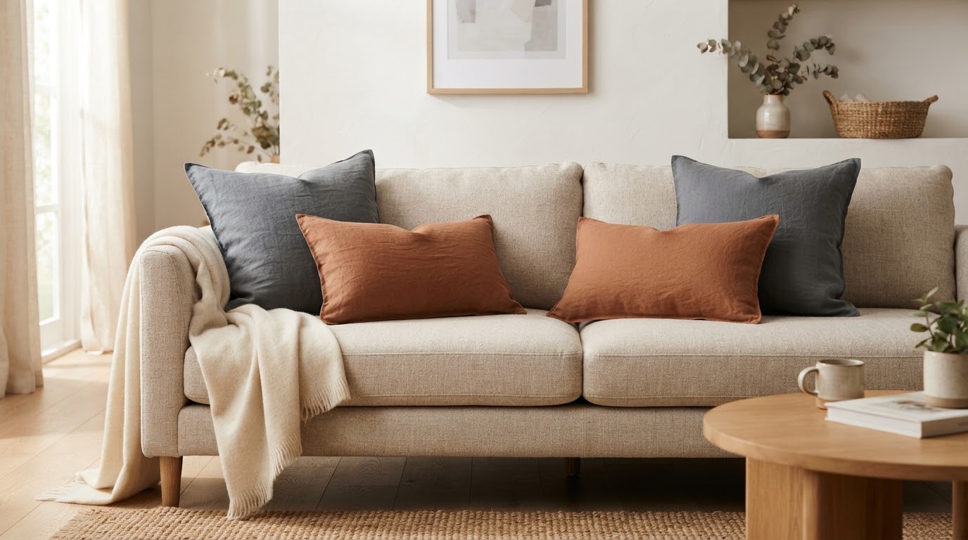 Lina Linen Pillow — Textiles